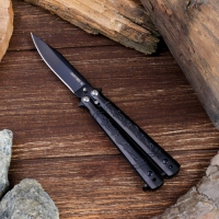 Нож-бабочка &laquo;Дракон&raquo;, 17.5 см, клинок 69 мм/1 мм, черный