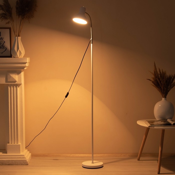 Торшер "Десп" E27 40Вт белый 21х21х165 м