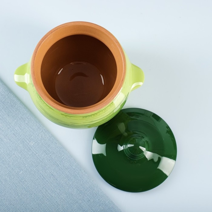 Набор горшков №5 с ручками 6х0,5л, зеленый Набор горшков №5 с ручками 6х0,5л, зеленый