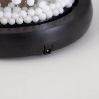 Светильник колба &laquo;Елка с бантом&raquo; 1,5Вт, LED, 3xAAA, черный USB 11х11х21см