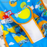 Шезлонг - качалка для новорождённых &laquo;Транспорт&raquo;, игровая дуга, игрушки МИКС