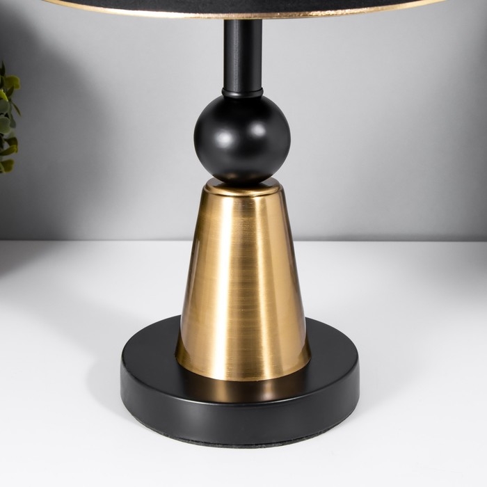 Настольная лампа Анфия E27 40Вт черный 25х25х41 см RISALUX