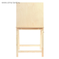 Мольберт тип &laquo;Хлопушка&raquo;, 100 х 50 х 55 см, планшет 50 х 50 см, полка с двумя подстаканниками, неокрашенное дерево, Calligrata