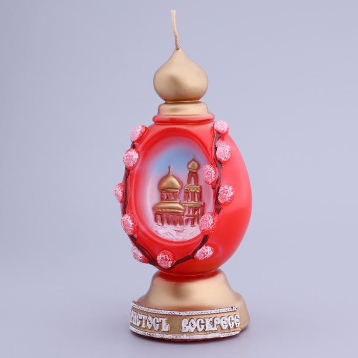 Декоративная свеча «Пасхальное яйцо с храмом»» Декоративная свеча «Пасхальное яйцо с храмом»»