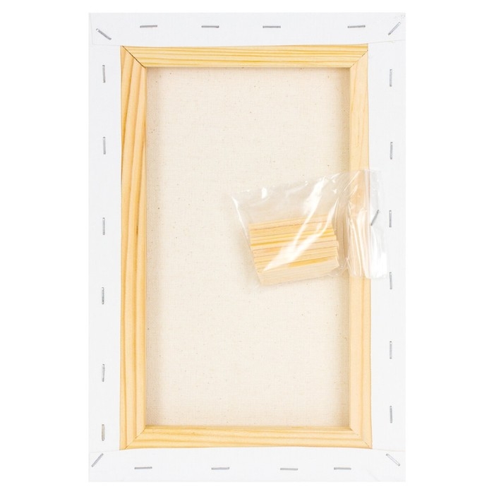 Холст на подрамнике BRAUBERG ART DEBUT, 20 х 30 см, 280 г/м2, грунт, 100% хлопок, мелкое зерно (191641)