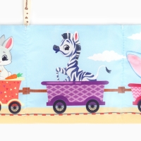 Бортик на кроватку &laquo;Паровозик&raquo; 14х70 см, Крошка Я