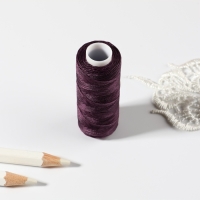 Нитки вощёные, круглые, 300D/3, 0,35 мм, 60 ± 2 м, цвет сливовый Нитки вощёные, круглые, 300D/3, 0,35 мм, 60 ± 2 м, цвет сливовый