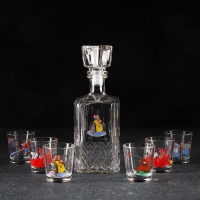 Набор питьевой &laquo;Приколы&raquo;, 7 предметов: графин 500 мл, стопки 50 мл, 6 шт