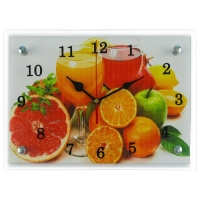 Часы-картина настенные, интерьерные "Цитрусы", бесшумные, 30 х 20 см Часы-картина настенные, интерьерные "Цитрусы", бесшумные, 30 х 20 см