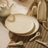 Набор тарелок керамических SL Home &laquo;Виенто&raquo;, d=23 см, цвет бежевый