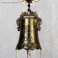 Музыка ветра металл "Будда" 8 колокольчиков 60 см