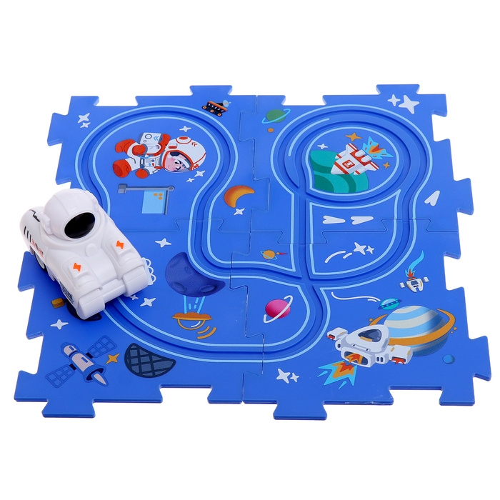 Трек-пазл &laquo;Приключения в космосе&raquo;, работает от батареек
