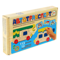 Пазл конструктор деревянный &laquo;Автотранспорт&raquo;