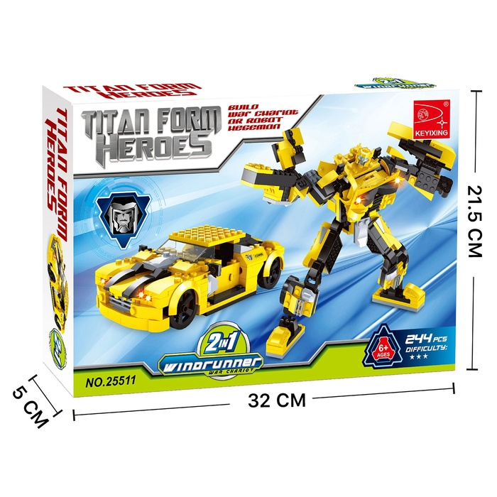 Конструктор &laquo;Трансформер Автобот&raquo;, 2 в 1, 244 детали