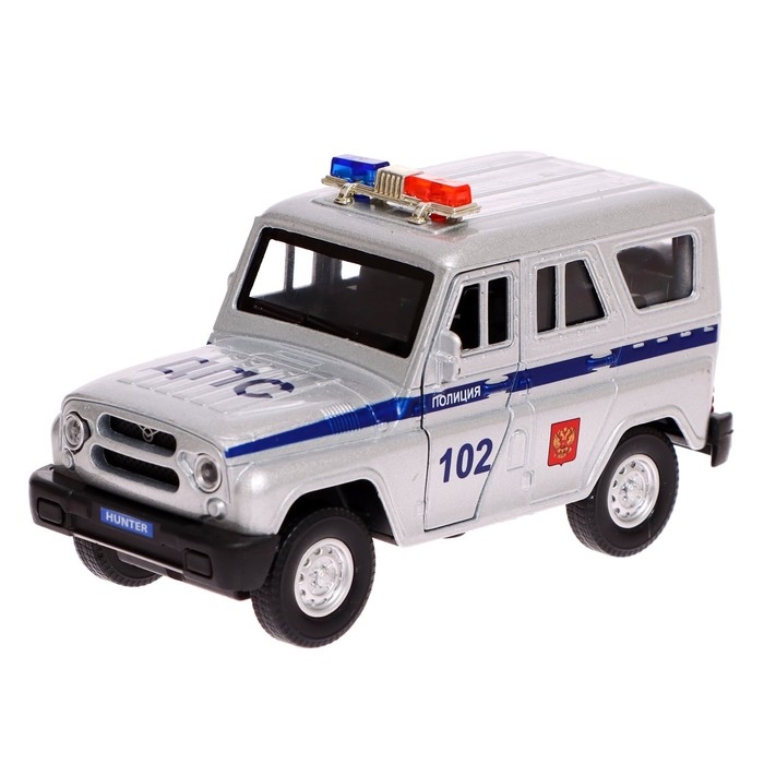 Игровой набор &laquo;Гараж полицейского участка с УАЗ Хантер&raquo;, 22 см, ворота, световые и звуковые эффекты