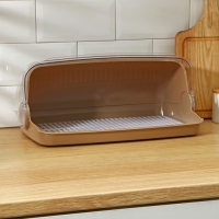 Хлебница большая, 41,5×26×18,5 см, цвет шоколадный мокко Хлебница большая, 41,5×26×18,5 см, цвет шоколадный мокко