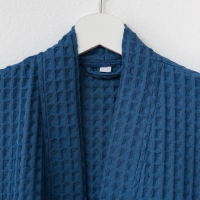 Халат вафельный мужской удлиненный Этель "Boho" размер 58-60, цвет синий, 100% хлопок, 290 г/м2 Халат вафельный мужской удлиненный Этель "Boho" размер 58-60, цвет синий, 100% хлопок, 290 г/м2