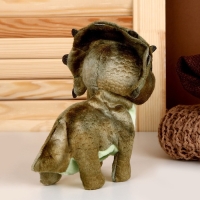 Мягкая музыкальная игрушка &laquo;Динозаврик&raquo;, 16 см, цвет тёмно-зеленый