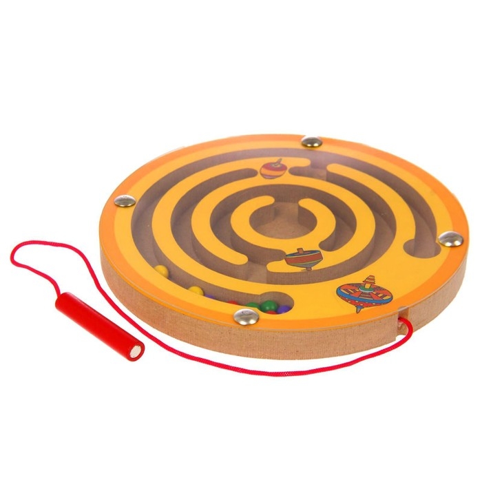 Лабиринт магнитный малый &laquo;Волчок&raquo; цвета МИКС