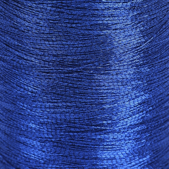 Набор металлизированных ниток, 91 &plusmn; 1 м, 6 шт, цвет синий