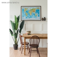 Карта Мира физическая, 60 x 40 см, 1:49 млн