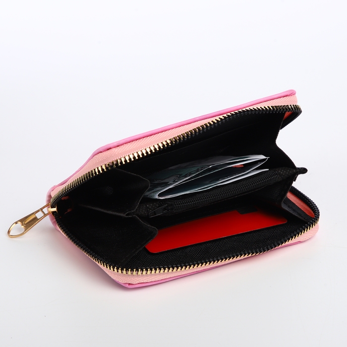 Кошелёк детский на молнии &laquo;Выбражулька&raquo;, цвет розовый