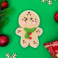 Новый год. Печенье ванильное "Человечек" 40г(1кор=15шт)