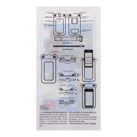 Водонепроницаемый чехол для телефонов Luazon, размер 20х10.5 см, зеленый Водонепроницаемый чехол для телефонов Luazon, размер 20х10.5 см, зеленый