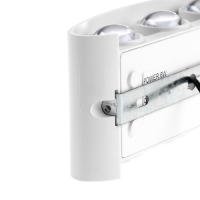 Светильник фасадный &laquo;Полусфера&raquo;, FSD-070, 6 Вт, 3000К, 3 луча, IP65, 220 В, пластик, белый   1008421