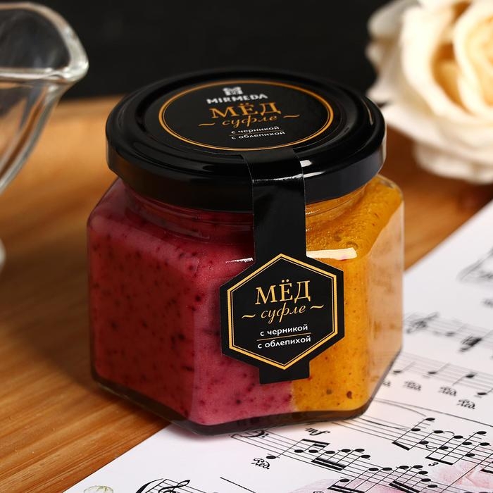 Мёд-суфле «Черника-Облепиха», 180 г Мёд-суфле «Черника-Облепиха», 180 г