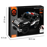 Конструктор радиоуправляемый &laquo;Полицейский джип&raquo;, 2 варианта сборки, 355 деталей