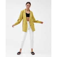 Жакет женский двубортный MIST р. 46, охра