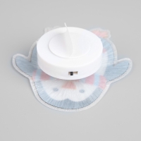 Светодиодная игрушка на липучке &laquo;Пингвин&raquo; 7.5 &times; 8 см, батарейки LR44х3 (в комплекте), свечение мульти