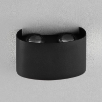 Светильник фасадный &laquo;Полусфера&raquo;, FSD-009, 4Вт, 3000К, 2 луча, IP65, 220 В, металл, черный