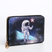 Кошелёк детский на молнии &laquo;Выбражулька&raquo;, цвет тёмно-синий