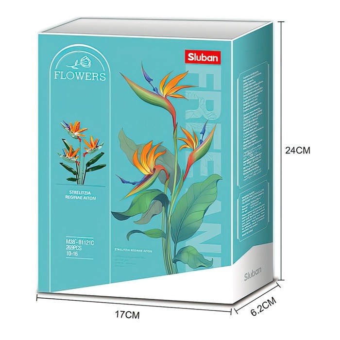 Конструктор &laquo;Цветы. Цветочная композиция&raquo;, 269 деталей