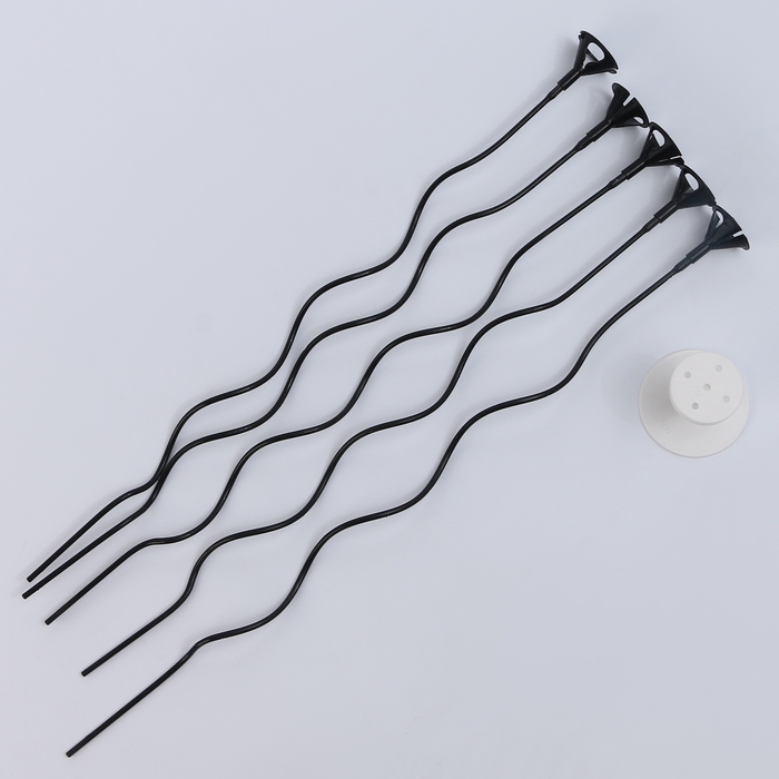 Набор &laquo;ВОЛНА&raquo;, палочка+держатель+подставка, набор 5 шт., чёрный