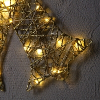 Светодиодная фигура &laquo;Колокольчики&raquo; 42.5 &times; 30 см, металл, батарейки ААх2 (не в комплекте), свечение тёплое белое