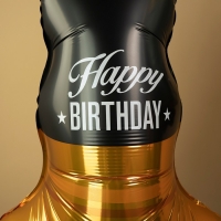 Шар фольгированный 50" «Бутылка Виски», фигура, на подставке Шар фольгированный 50" «Бутылка Виски», фигура, на подставке