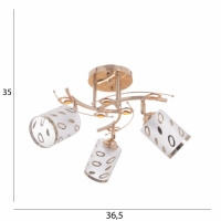 Люстра "Адди" 3х40Вт Е27 Золото МОДЕЛЬ: 2638726 Люстра "Адди" 3х40Вт Е27 Золото МОДЕЛЬ: 2638726