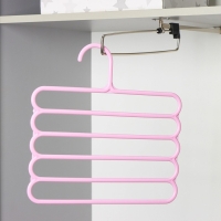 Плечики - вешалки для брюк и юбок Доляна, многогуровневая, 33&times;33 см, цвет МИКС