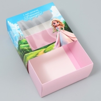 Коробка-фоторамка подарочная складная, упаковка, &laquo;Маленькой принцессе&raquo;, 14 х 14 х 8 см