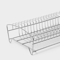 Сушилка для посуды с поддоном, 39×25×12 см, цвет хром Сушилка для посуды с поддоном, 39×25×12 см, цвет хром