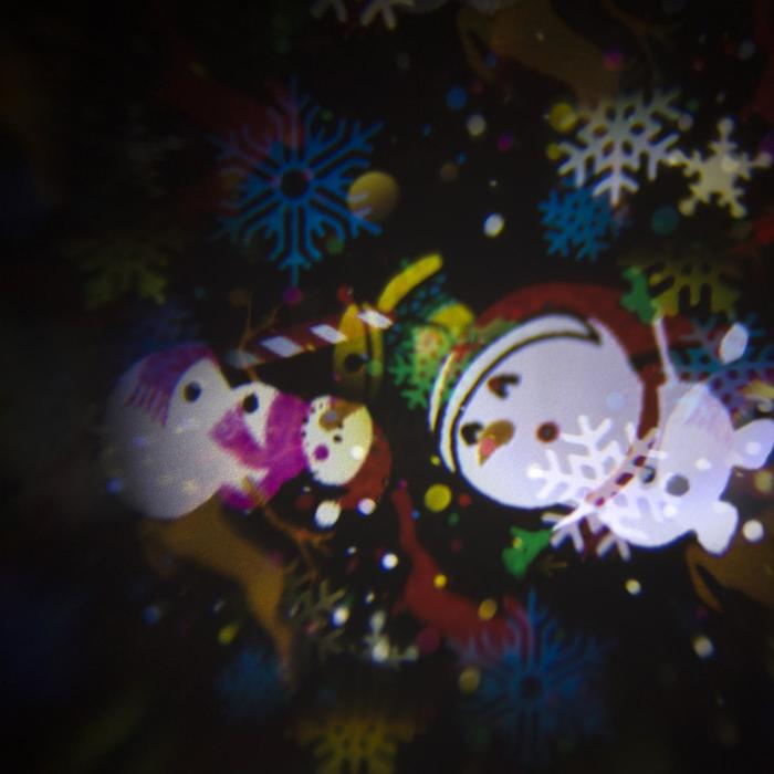 Световой прибор &laquo;Новогодние картинки&raquo;, свечение мульти, 220 В