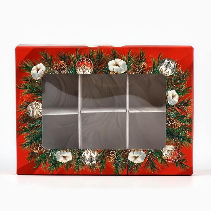 Коробка складная под 6 конфет «Снежная сказка», 13.5 х 9.8 х 3.8 см Коробка складная под 6 конфет «Снежная сказка», 13.5 х 9.8 х 3.8 см