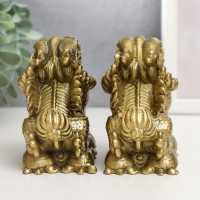 Нэцке полистоун "ПиЯО" под бронзу набор 2 шт 9х5,3х8,5 см Нэцке полистоун "ПиЯО" под бронзу набор 2 шт 9х5,3х8,5 см