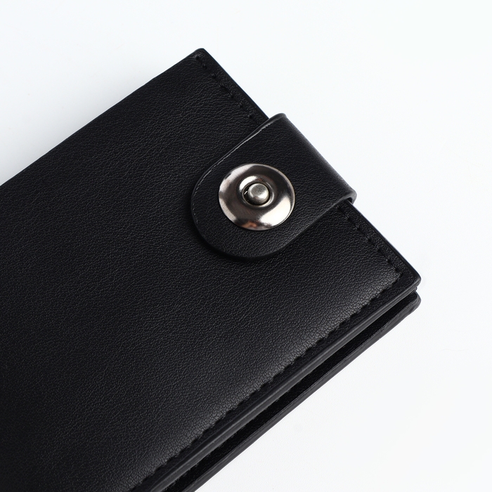 Портмоне мужское на магните, отдел для карт, монет, цвет чёрный Портмоне мужское на магните, отдел для карт, монет, цвет чёрный