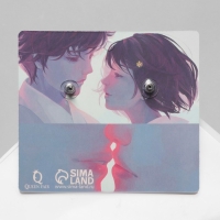 Серьги акрил &laquo;Сердечко&raquo; конфетти, цвет розовый