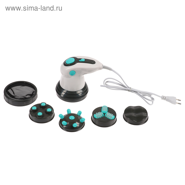 Массажёр для тела Luazon LEM-34, антицеллюлитный, 2 режима, 5 насадок, 220 В, белый Массажёр для тела Luazon LEM-34, антицеллюлитный, 2 режима, 5 насадок, 220 В, белый