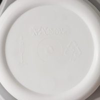 Кашпо для цветов со вставкой &laquo;Лагуна&raquo;, 1,5 л, d=16 см, h=15 см, белое